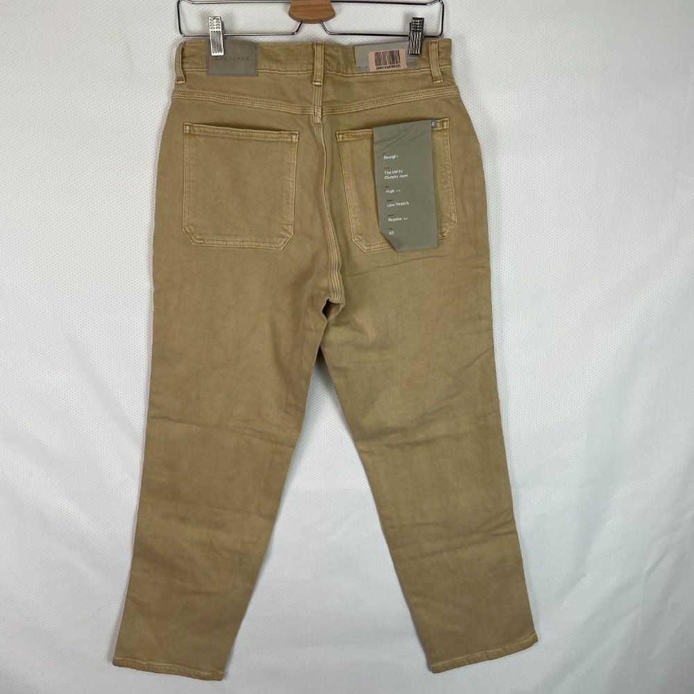 Everlane The Utility Cheeky High Rise Straight Leg Cotton Jean Desert Clay 30 - Picture 3 of 9